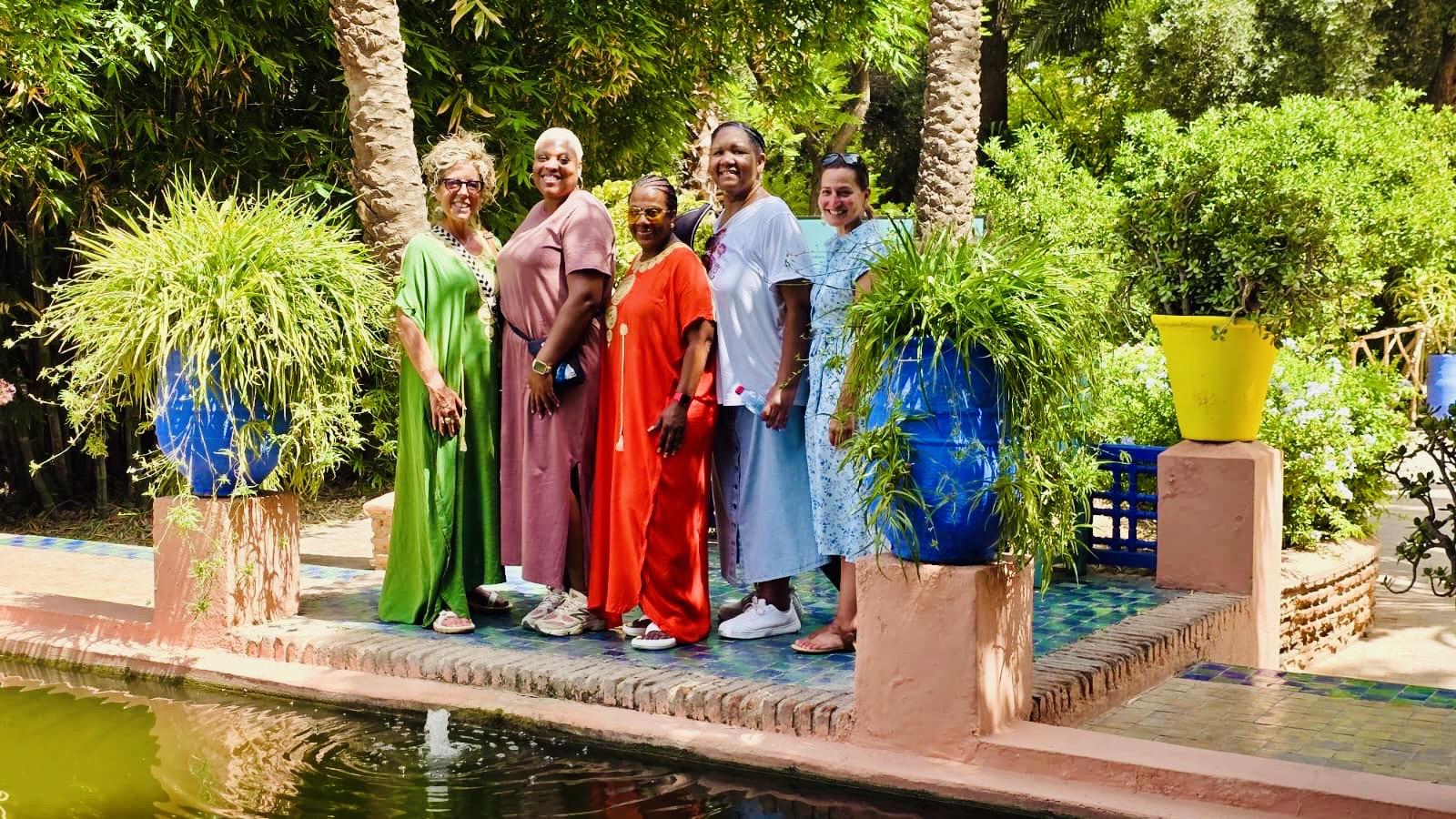 Small curated group of women connecting and exploring a destination slowly.