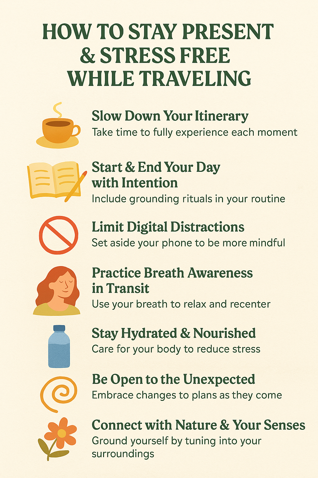 How to Stay Present & Stress Free While Traveling